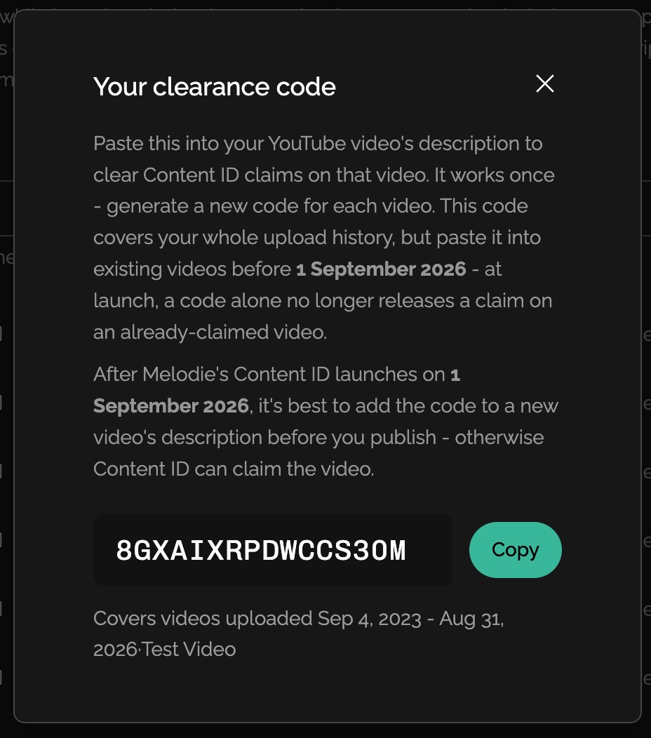 Melodie Enterprise Video Clearance Codes Melodie Enterprise Video Clearance Codes
