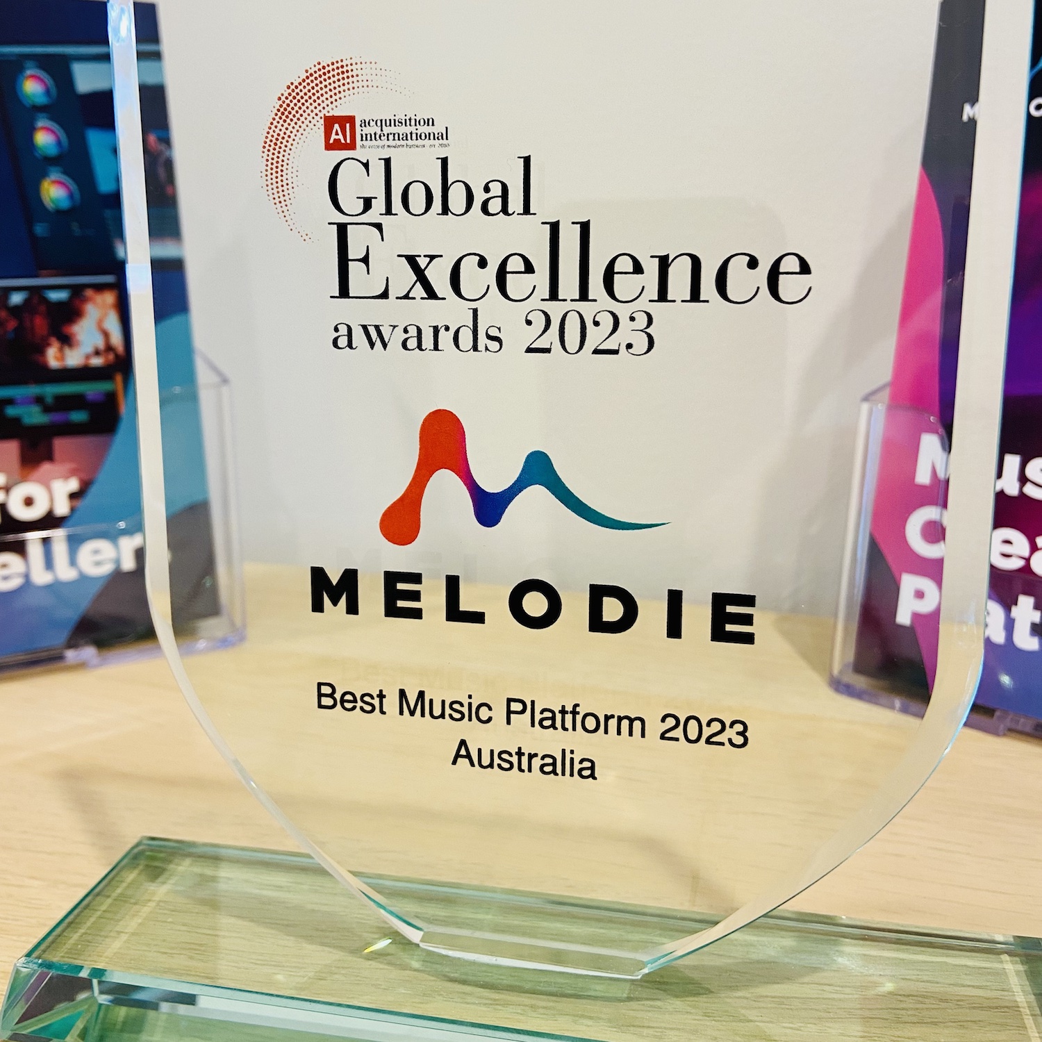 Melodie: Awarded Acquisition International Magazine's "Best Music Platform 2023 Australia"