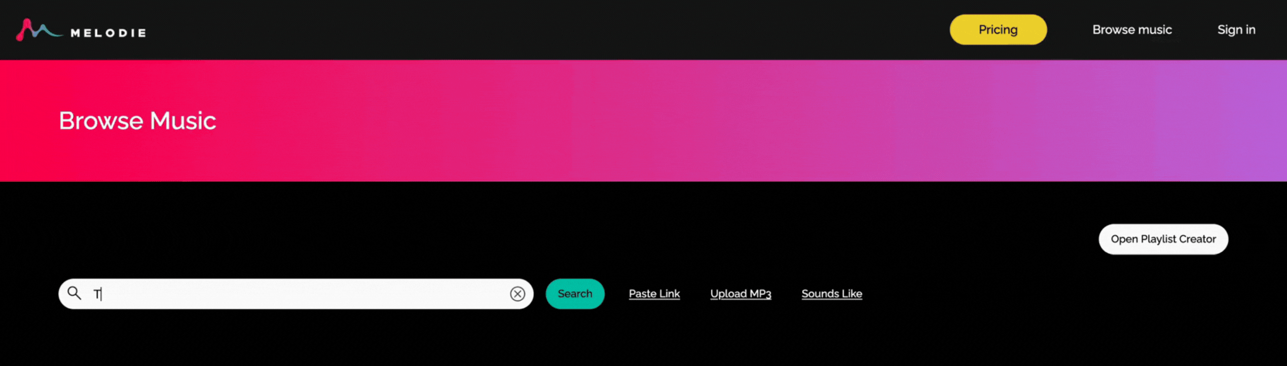 Melodie AI Search Tools - Natural Language Search wide Melodie AI Search Tools - Natural Language Search wide
