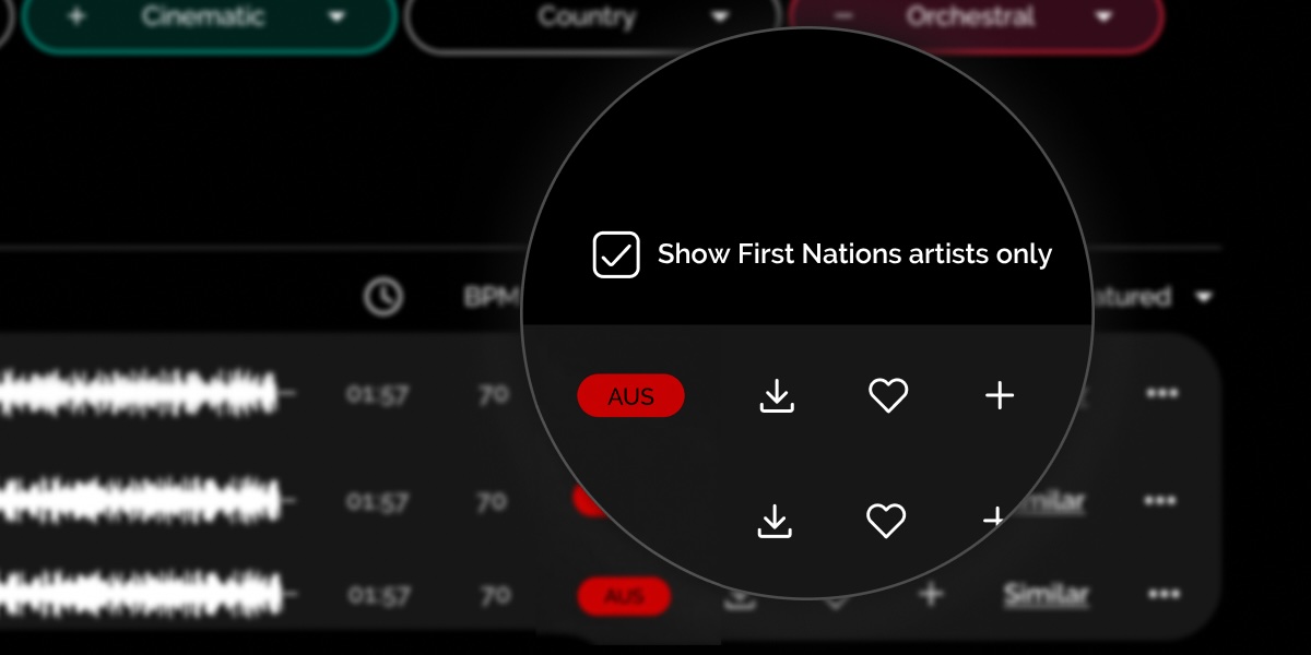 Melodie Show First Nations artists only